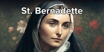 Image of St. Bernadette’s face 